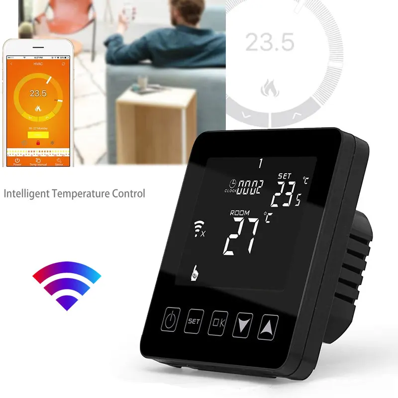 Регулятор температуры WiFi умный термостат HY08WE управление приложением