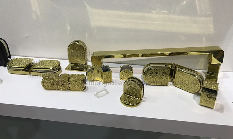 Стеклянные зажимы для душевой комнаты из латуни фурнитура стеклянных петель