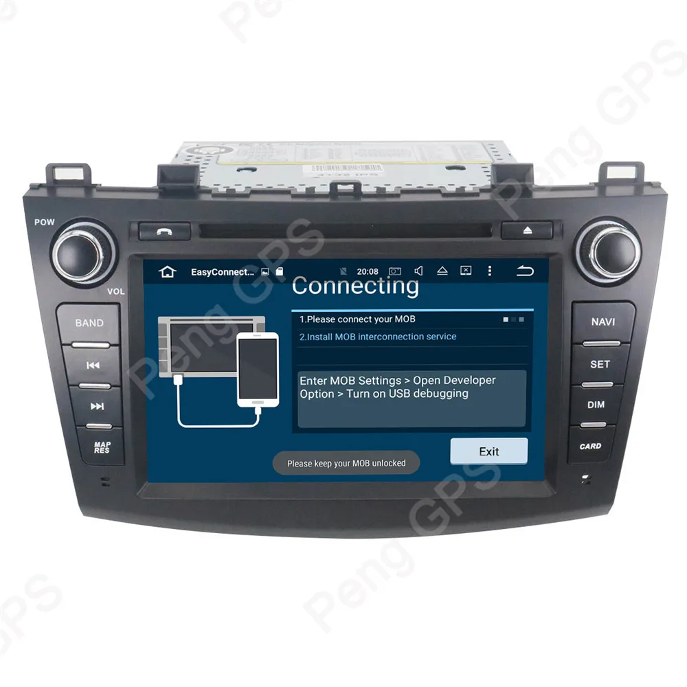 Автомагнитола 2 Din для Mazda 3 Axela 10/9 2009 с GPS навигацией CD DVD плеером Bluetooth DSP