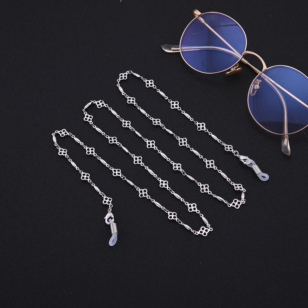 Dawapara Four-Leaf Clover Fashion Glasses Chain In Women's Eyewear Accessories Rose Gold Hear Glass For Women Jewelry | Аксессуары