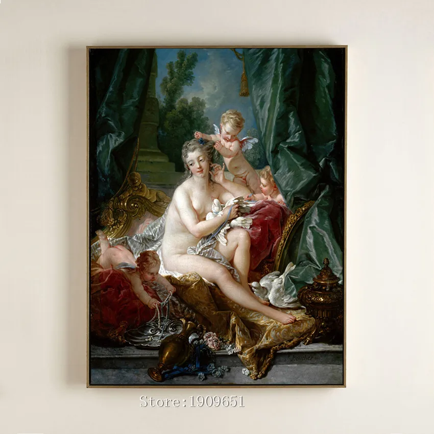 Хлопок классические религиозные деятели обнаженные ангелы handmade oil painting hand draw