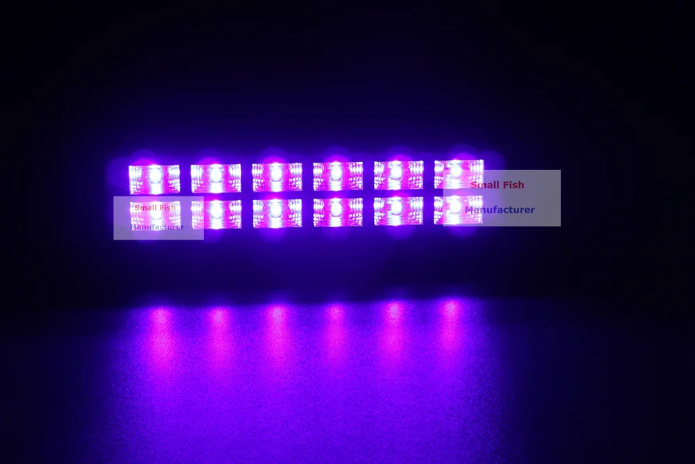 10 шт. в упаковке светодиодный настенный светильник 12X3W фиолетовые огни