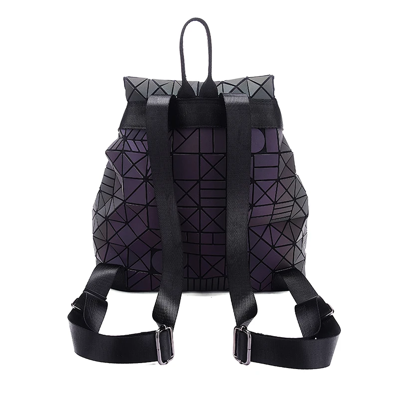 2017 Новый матовый геометрический рюкзак светящаяся сумка студенческая школьная