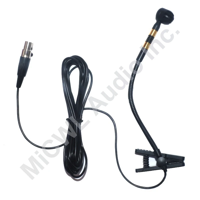 For AKG Музыкальный инструмент конденсаторный микрофон для саксофона скрипки оркестра труба гусиная шея для Shure 4Pin TA4F Sennheiser 3,5 AKG - Цвет: For AKG