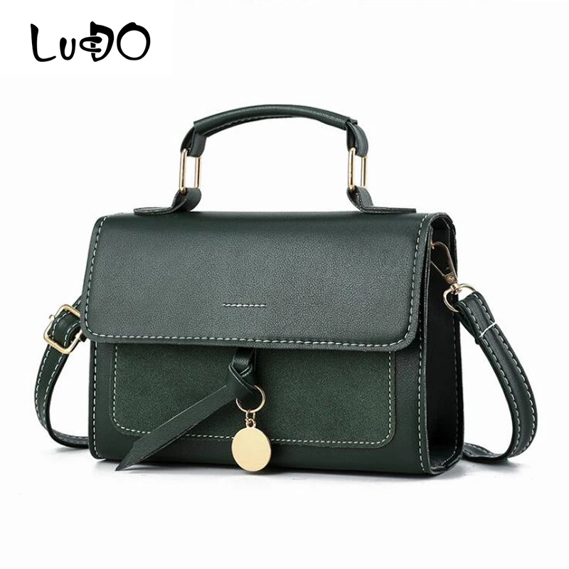 Сумка на плечо LUCDO женская из экокожи роскошный саквояж кросс боди маленькая