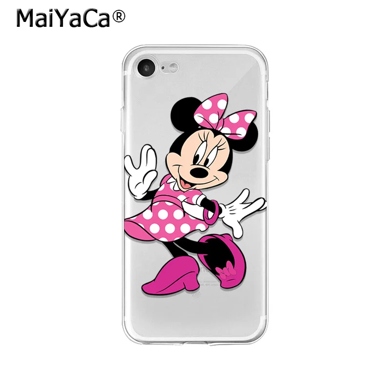 MaiYaCa Минни Маус Любовь Лук ТПУ Мягкие аксессуары для телефона чехол iPhone X XS MAX 6 6s 7