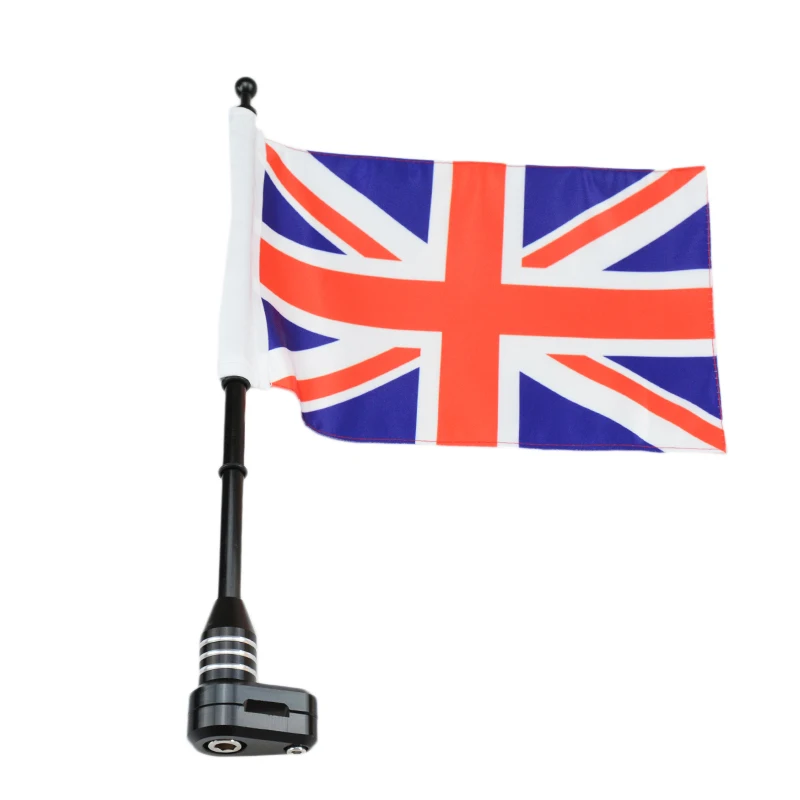 

Motorcycle Rear Side Mount Flag Pole America Flag For Harley Sportster XL 883 1200 Luggage Rack Britain
