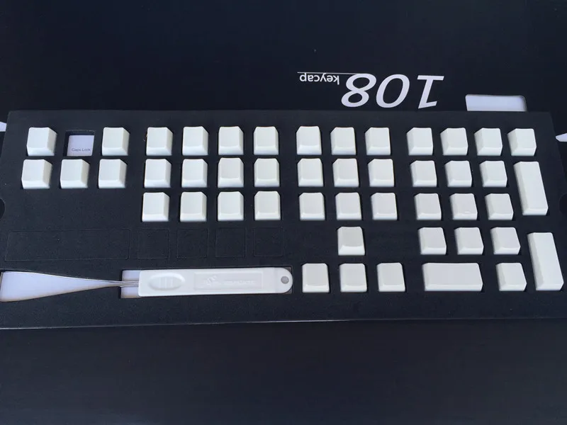 Колпачки для ключей Cherry MX пустые черные и белые колпачки PBT OEM профиль