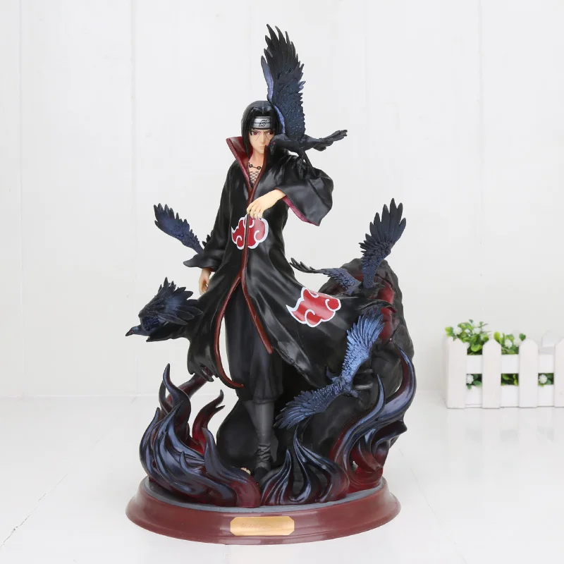 Наруто Shippuden Темный Учиха Итачи Какаши Namikaze Минато Учиха Саске фигурка игрушка аниме модель игрушки наруто-кукла 15-27 см - Цвет: crow itachi no box
