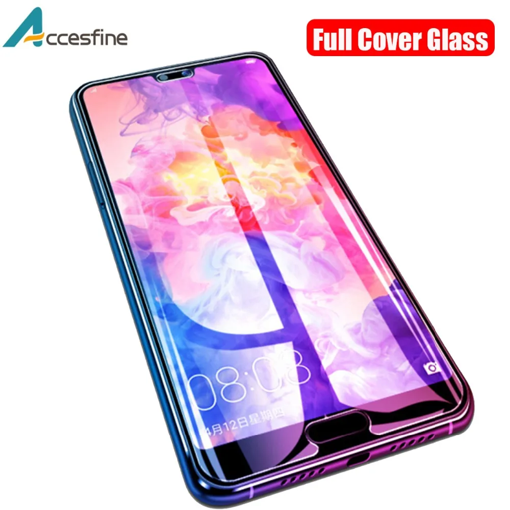 2 шт Полное покрытие закаленное Стекло для huawei P20 Pro фиолетовый свет Экран