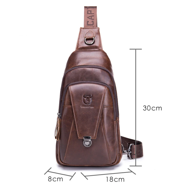 Новая мода 100% натуральная кожа Мужские поясные сумки мужская повседневная