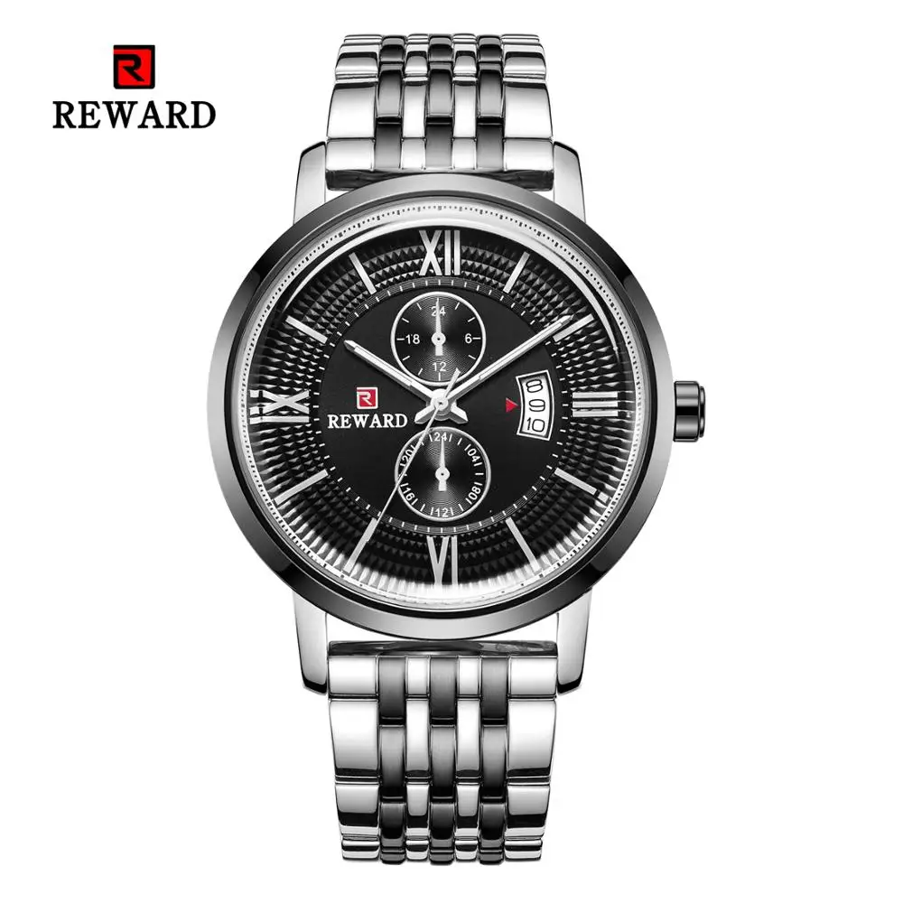 Часы мужские кварцевые в стиле милитари с ремешком из нержавеющей