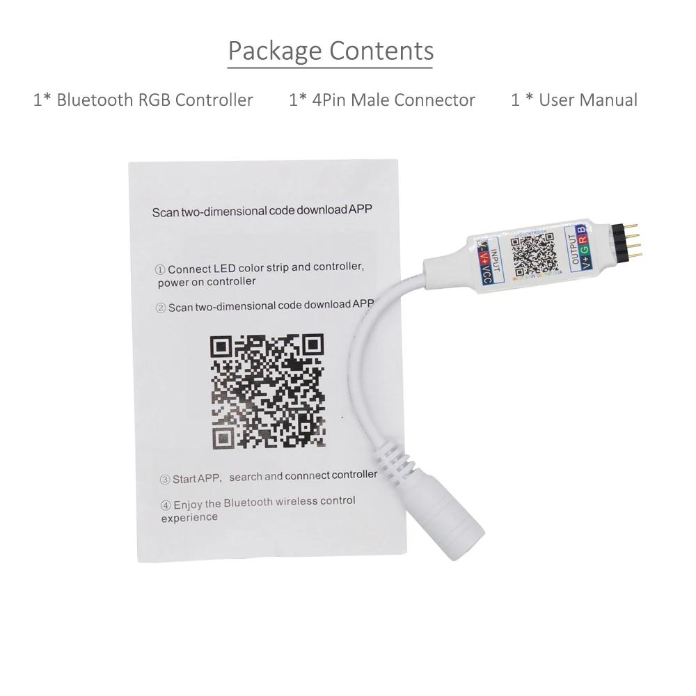 Bluetooth светодиодный контроллер USB RGB 5 в 12 В 24 В DC мини приложение умный музыкальный контроллер IOS Android телефон беспроводной ИК 24 ключ контроллер