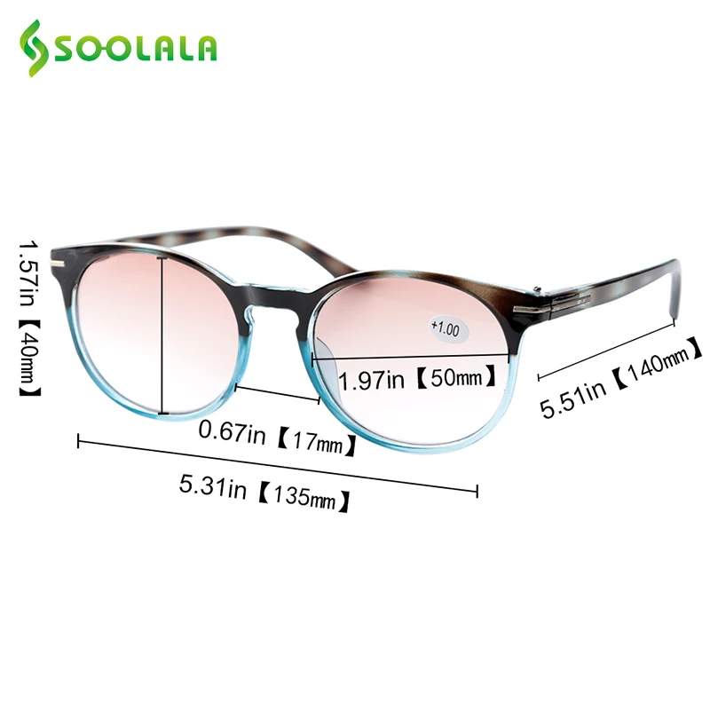 

SOOLALA Sunglasses Reading Glasses Men Women Spring Hinge Reading Sunglasses With Diopters Presbyopia Glasses Lees Zonnebril