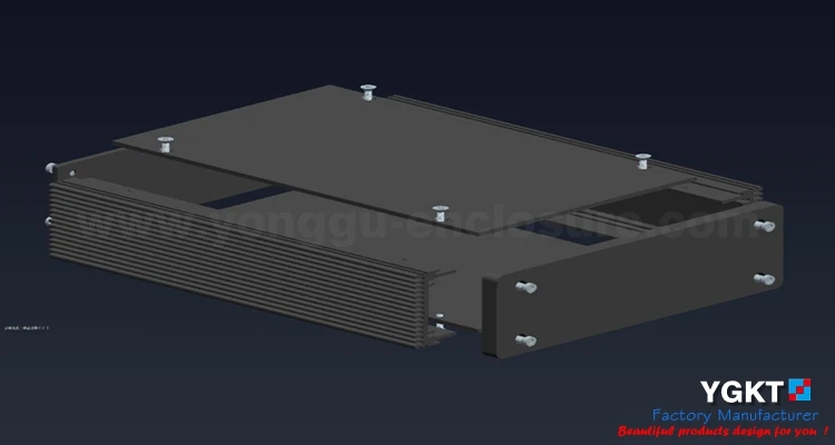 Алюминиевый корпус в сборе 150*45*200 мм|body|housing |