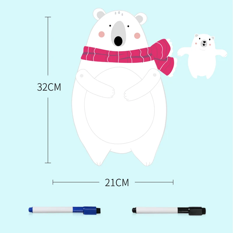 UU Bear A Креативные Мультяшные магниты для холодильников сообщение Примечание сухой стирание стикер для холодильника Сувенирный магнит для холодильника домашние декоративные предметы - Цвет: UU Bear A