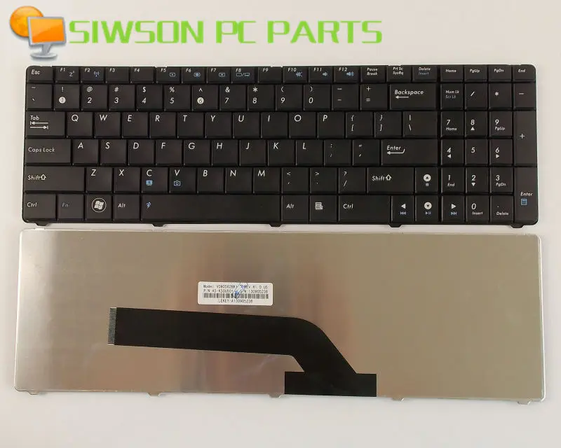 Новая Оригинальная клавиатура Американская версия для ноутбука ASUS K52 K50A K51AB K61 K61IC