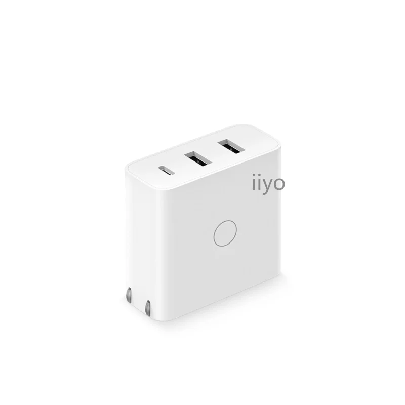 Xiaomi ZMI USB зарядное устройство 65 Вт 3 порта Переключатель умный выход тип-c 45 Вт USB-A 20 Вт 100-240 В вход, несколько безопасная защита