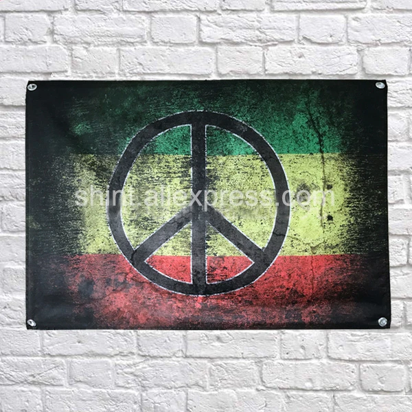 Reggae Rasta Флаг Баннер полиэстер 144*96 см повесить на стену 4 люверса пользовательский