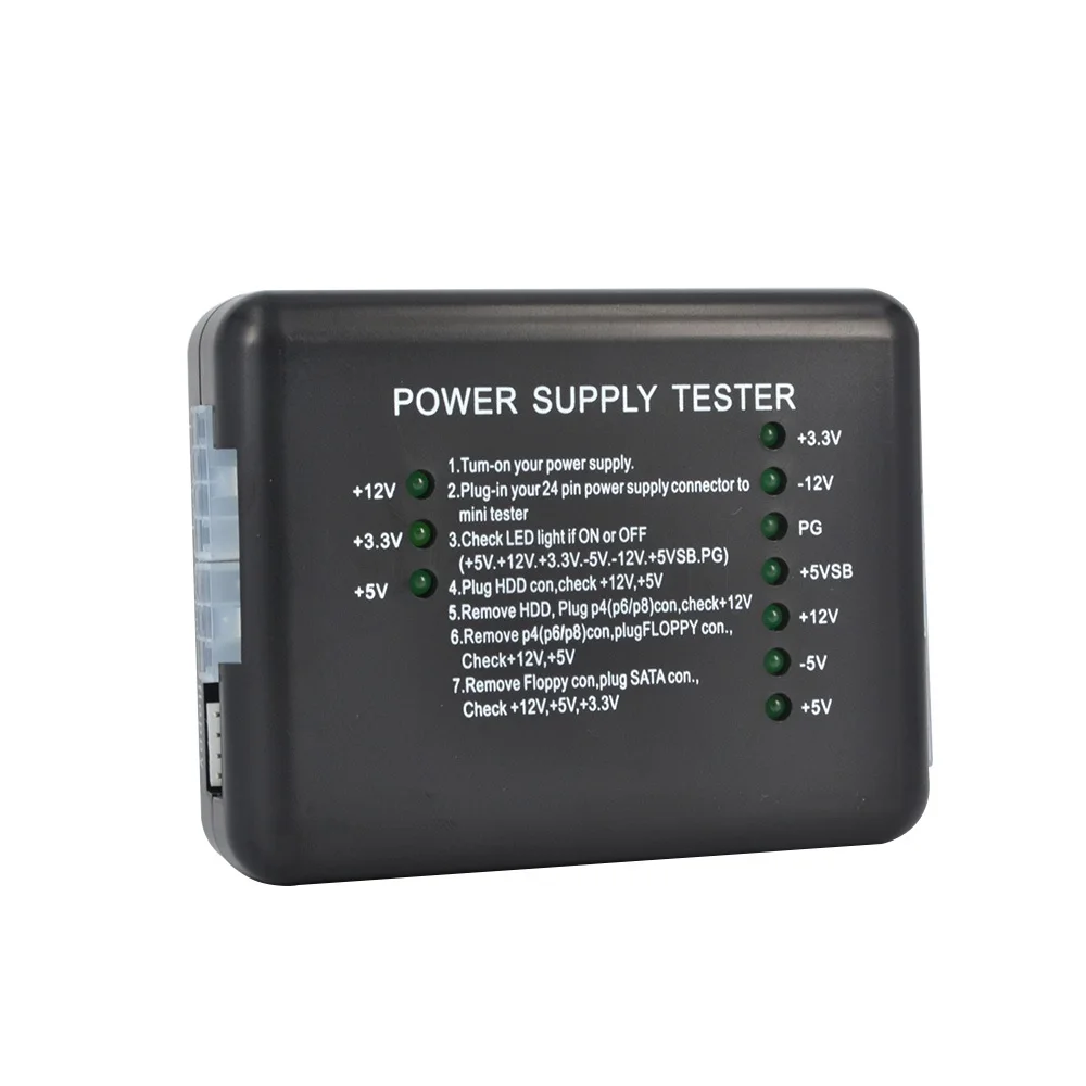 Блок питания для компьютера тестер светодиодный 20/24 Pin PSU ATX SATA HDD измерительный