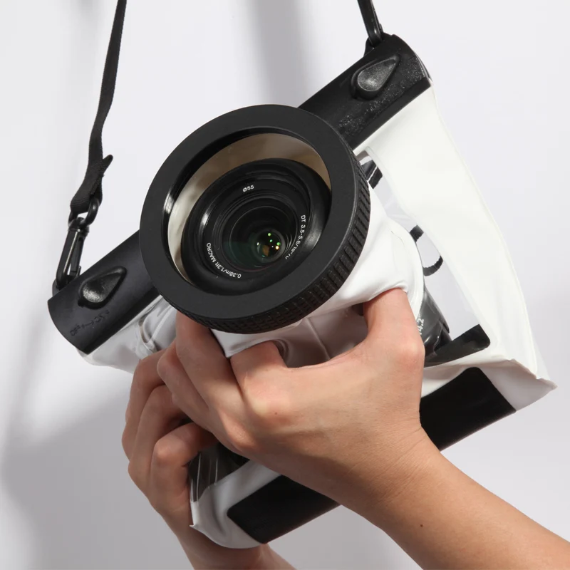 Водонепроницаемый до 20м пластиковый чехол для фотокамер Nikon Canon Sony от TteooBL. Модели