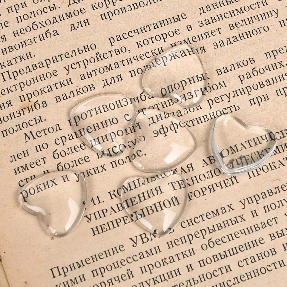 Прозрачные Стеклянные Кабошоны толщиной 4 6 мм 30 шт./лот для изготовления