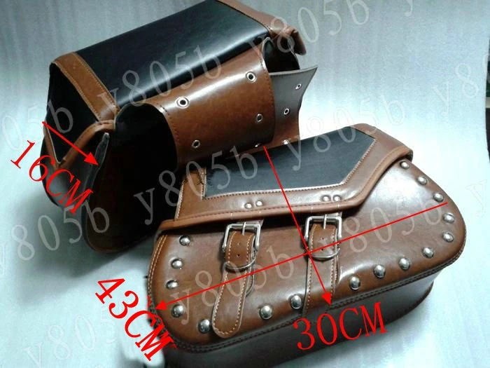 Новая Боковая Сумка из ПУ кожи седельные сумки для Kawasaki Vulcan Classic VN 400 VN500 VN800 900 1200 1500