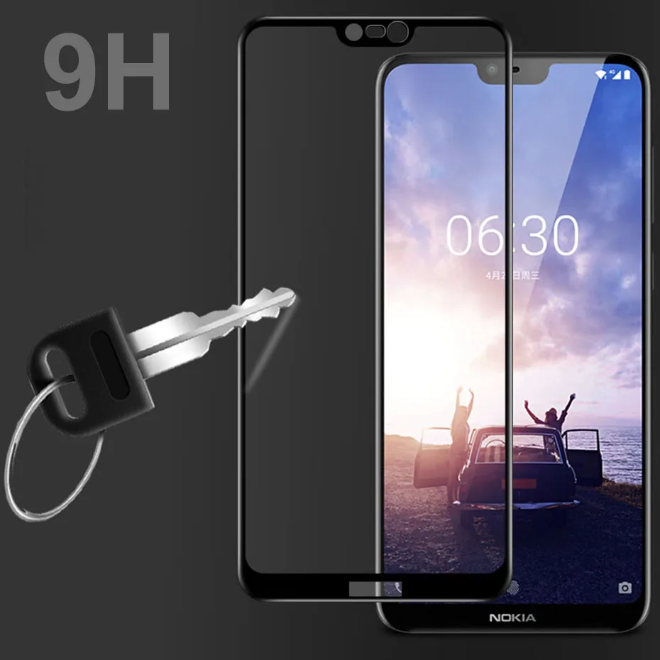 Комплект из 2 предметов Стекло для Nokia 7 Plus, 8, на возраст 1, 2, 3, 5X6 Nokia 5 6 5,1 3,1X6 пленка Экран закаленное Стекло для Nokia 6 2,1 3,1 5,1 протектор
