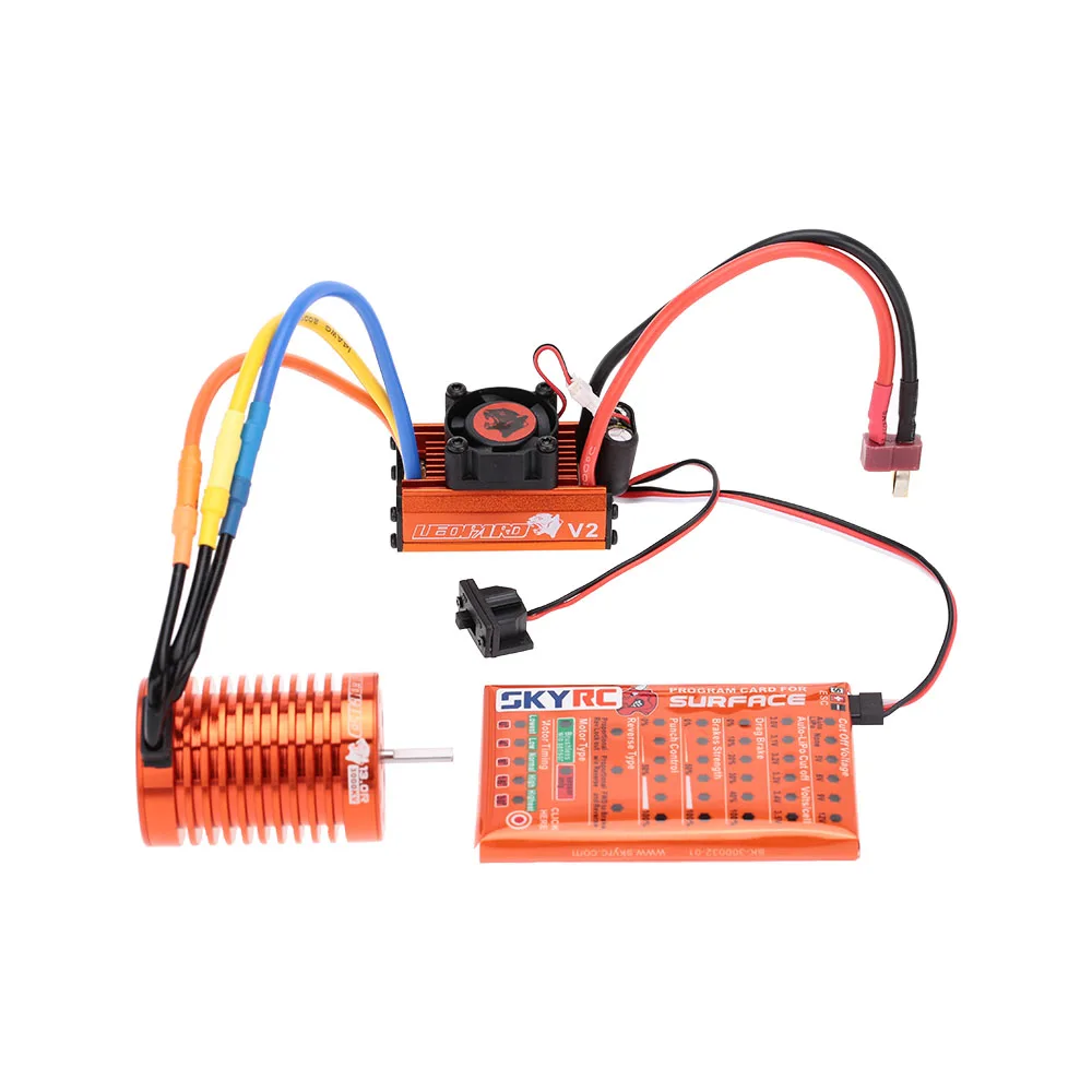 SKYRC 13T 3000KV бесщеточный двигатель + 60A ESC с 5V/2A BEC Линейный режим программная карта