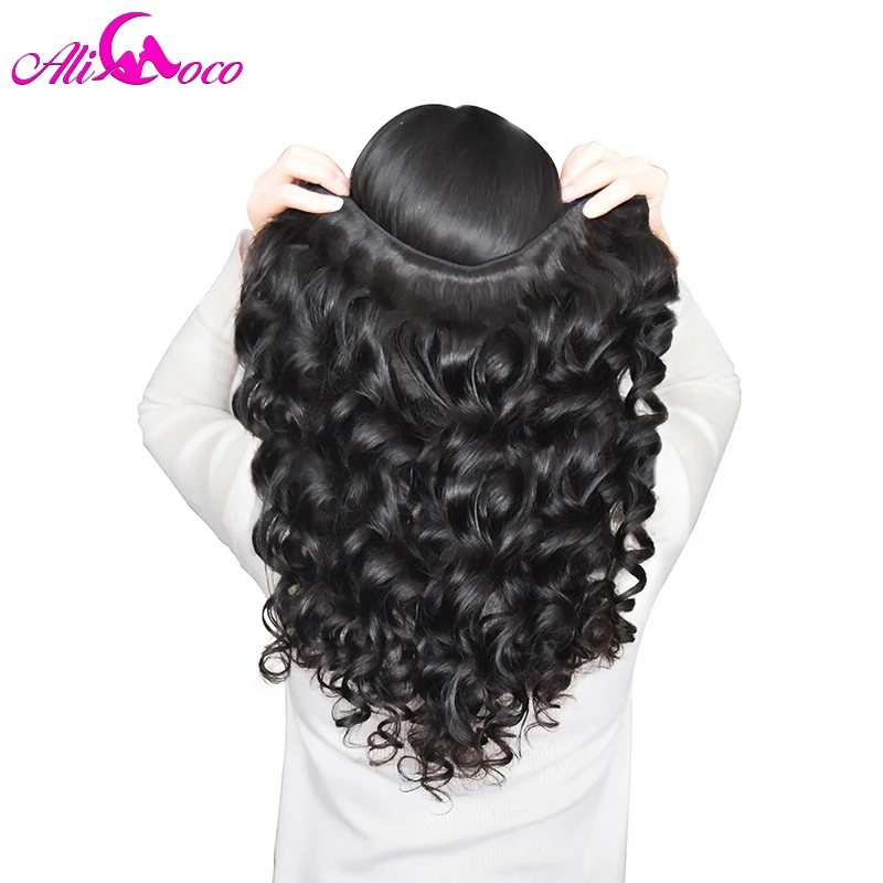 Али Коко Малайзия свободная волна 4 пучка предложение 100% человеческие волосы