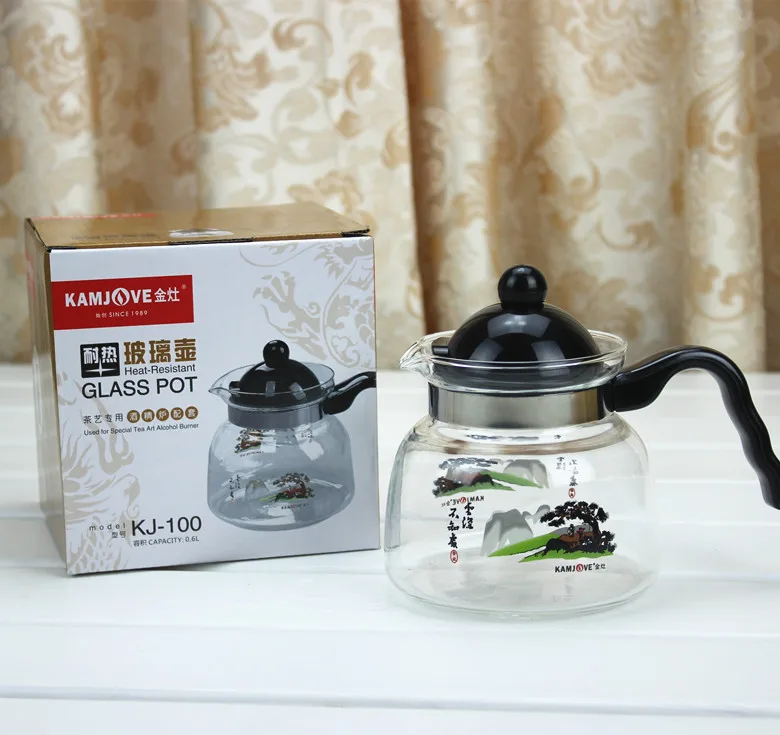 Стеклянный чайник для воды Kamjove Pyrex 600 мл 20 унций приготовления специального чая
