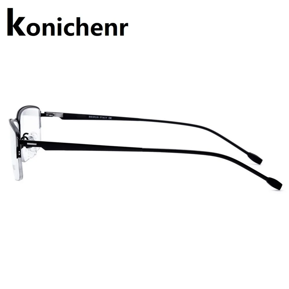 Titanium Alloy Glasses Frame Men Ultralight Square Half Myopia Prescription Eyeglasses 2019 Male Metal Spectacles | Аксессуары для