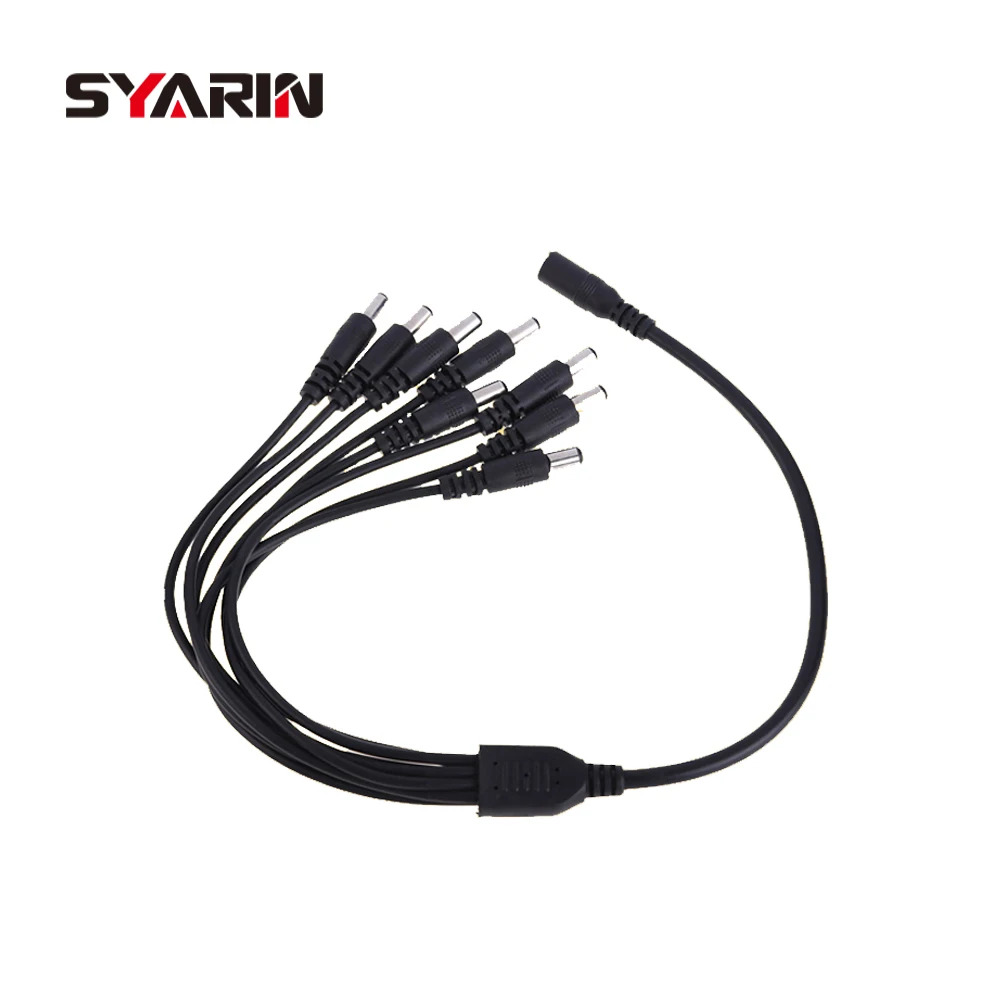 Syarin 1 до 8 DC Мощность Splitter кабель для камер видеонаблюдения в DVR безопасности