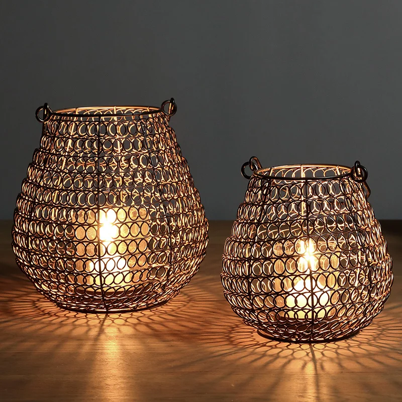 Рождественские подсвечники креативный металлический подсвечник свадебная