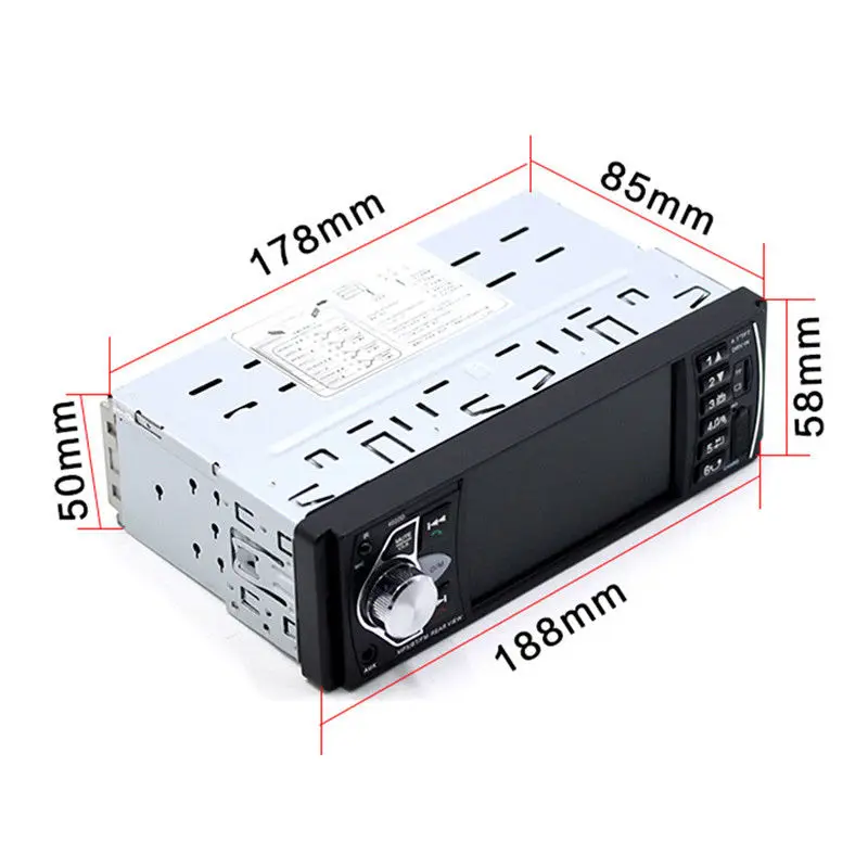 HD 4 1 дюймовый Bluetooth MP5 плеер разворота приоритет FM Авто Радио DC12V 1DIN автомобилей