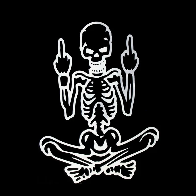 12.5*17CM Skull Funny Car Stickers Vinyl Decals Body Decoration Accessories GS3536 | Автомобили и мотоциклы
