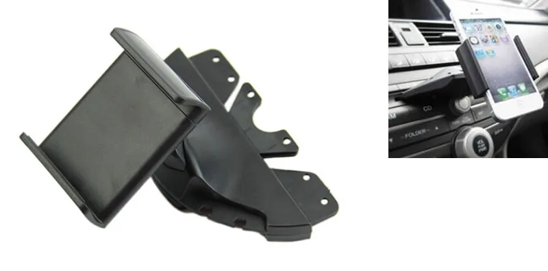 Поворотный Автомобильный CD слот плеер держатель для мобильного телефона