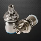 Смеситель из нержавеющей сталимеди, Керамический дисковый картридж, сердечник клапана, сменный кран для горячей и холодной воды, аксессуары для ванной комнаты, бытовые