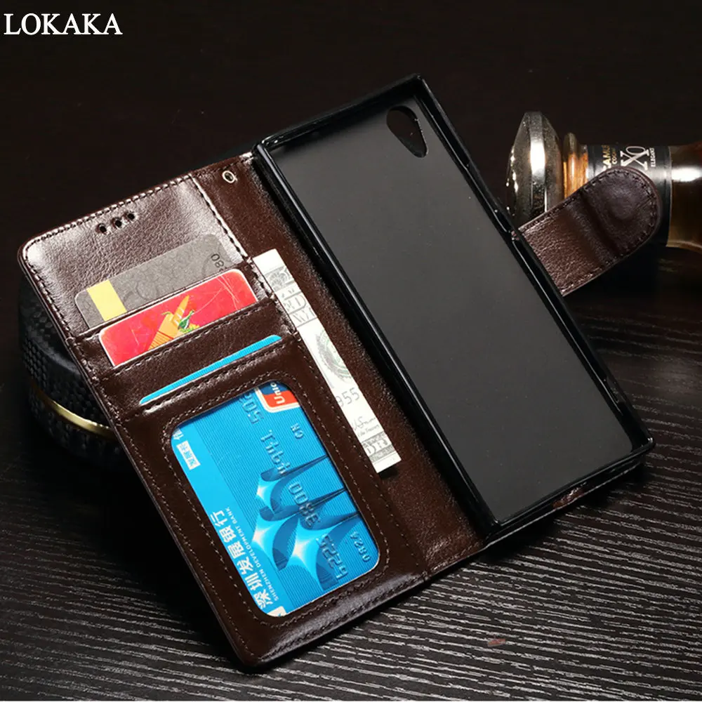 LOKAKA чехол для sony Xperia XA2 XA3 ультра L1 XZ2 L2 XZ1 компактный XA1 плюс из искусственной кожи