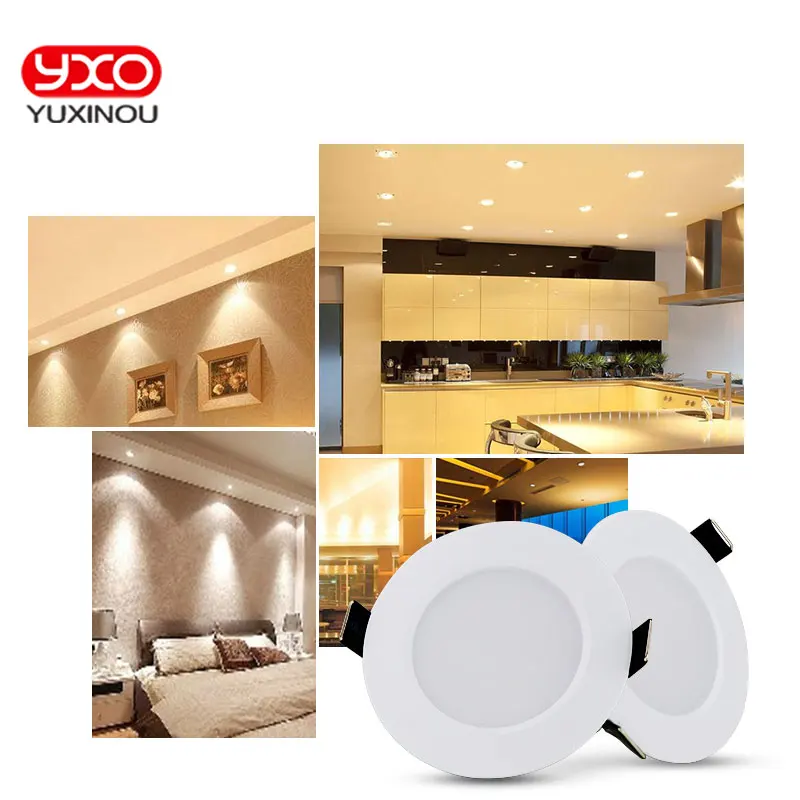 Luz LED empotrada regulable, resistente al agua, 5W, 7W, 9W, foco de techo, iluminación del hogar, CA 110V, 220V, para lámpara de baño