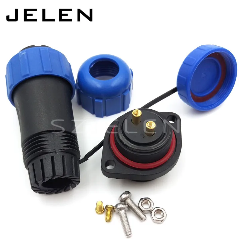 2 контактные Автомобильные Разъемы для электрических проводов SP21 штекер и