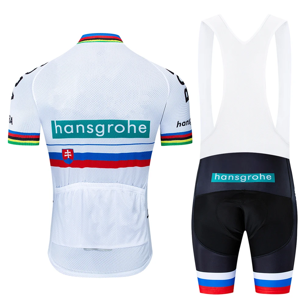 Новинка 2019 года комплект из джерси и шорт Hansgrohe team дышащие летние топы рубашка Ropa