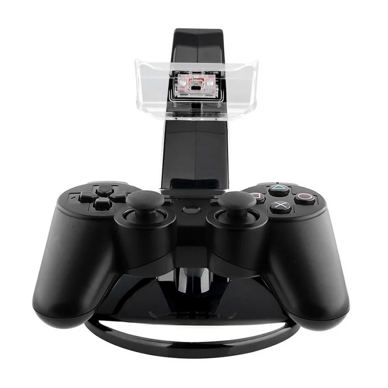 Светодиодная Двойная зарядка USB док станция зарядное устройство для PlayStation 3