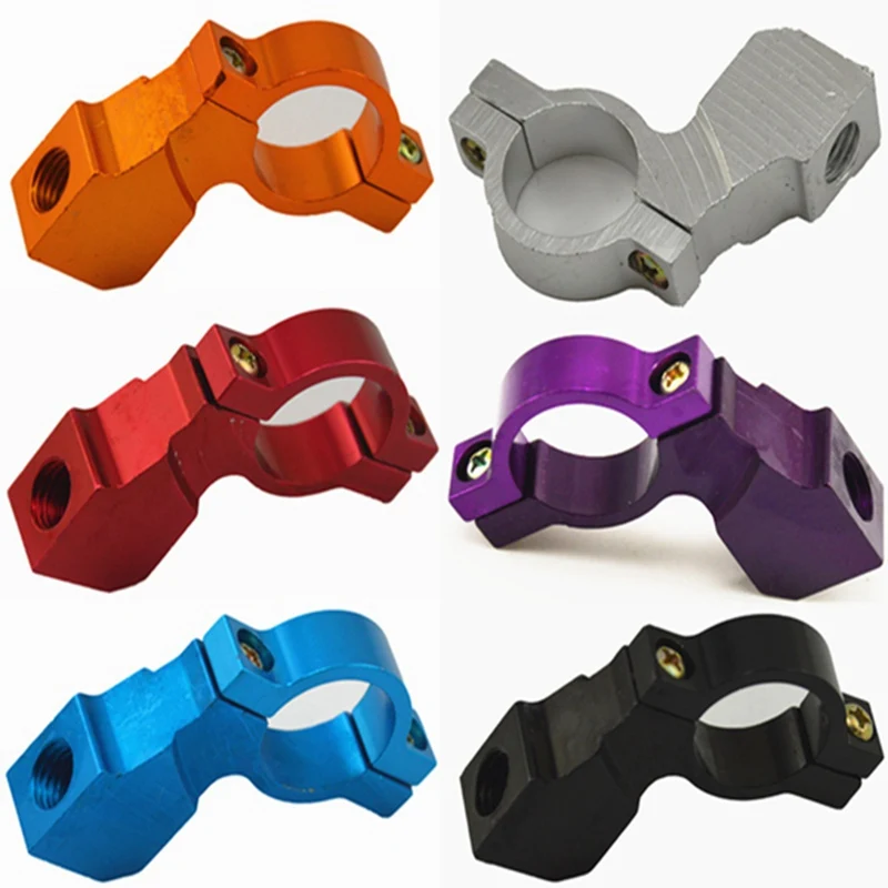 

Универсальный кронштейн для зеркала заднего вида мотоцикла велосипеда ATV, 2 шт., держатель-зажим, винт CNC, алюминий, 22 мм, 7/8 дюйма, руль