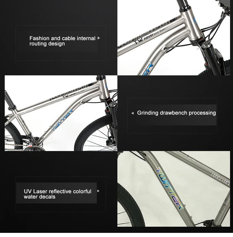 TWITTER WERNER Titanium Bicycle Mountain Bike 22s 33s MTB Titanium Frame XT M8000 sets XC DT Fork X1900spline Wheels