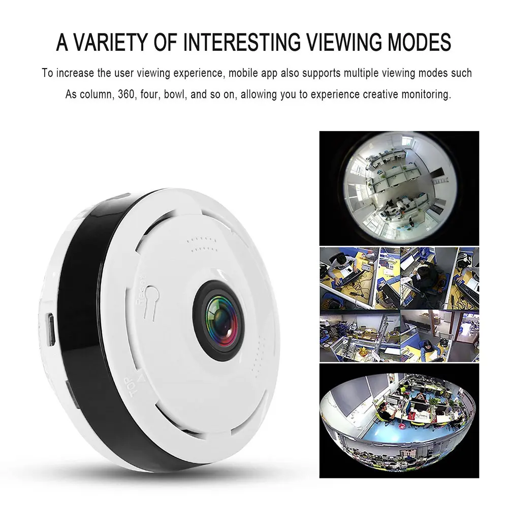 MX 1080 P 360 градусов панорамный Wi-Fi ip-видео Камера Ночное видение сигнализации ИК