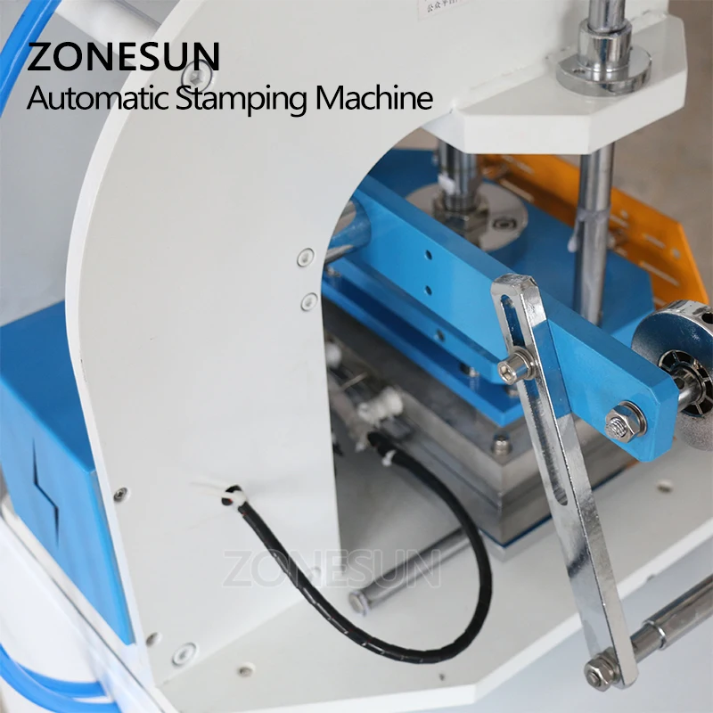 ZONESUN ZY-819C пневматическая штамповочная машина, кожа логотип биговальная машина, давление слова machinename карты штамповочная машина