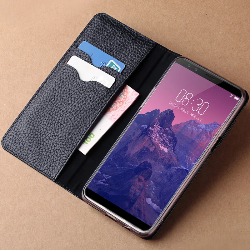 

JUNDONG mobile phone case Litchi pattern All inclusive PU models For Nubia Z9max 5.5 phone case handmade custom processing
