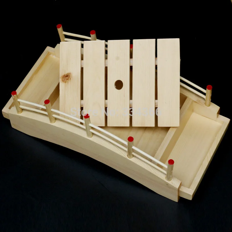 Японский деревянный мостик для суши контейнер морепродуктов деревянные блюда