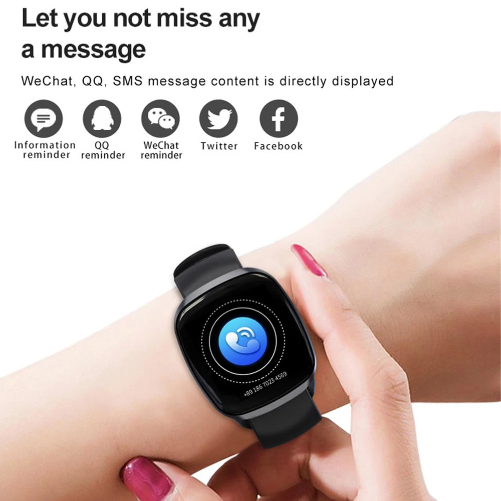 Смарт часы Timethinker GT103 мужские женские пульсометр кровяное давление фитнес трекер